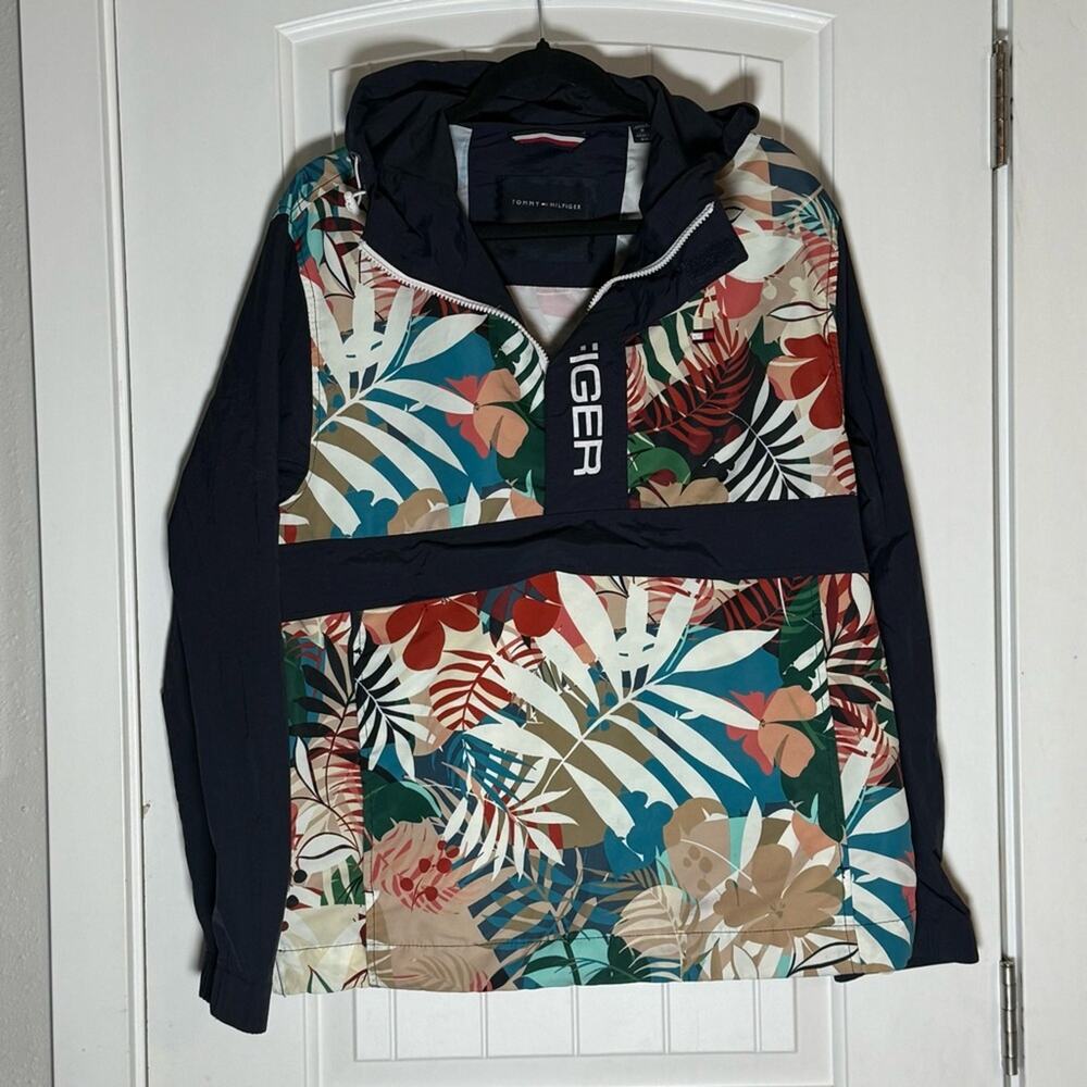 Tommy Hilfiger Navy Pull Over Anorak, Size Small